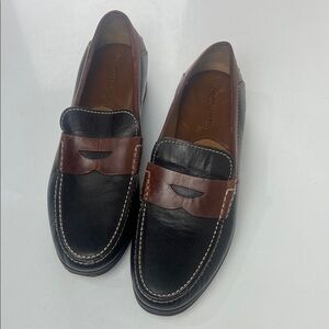 Johnston & Murphy Black and Brown Leather Loafers